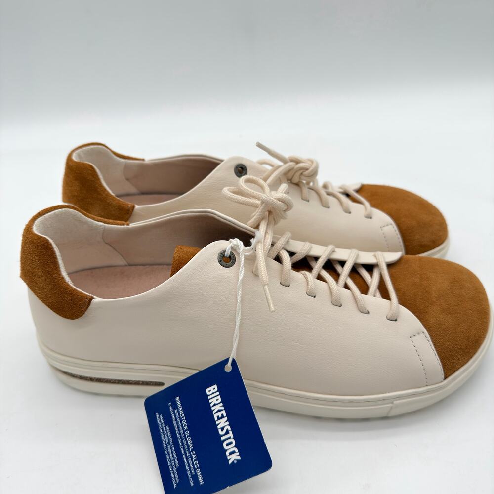Birkenstock Bend Low Decon Pop Natural Leather Nubuck Mink Eggshell Sneakers 43